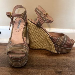 Charles David Wedges with ankle strap